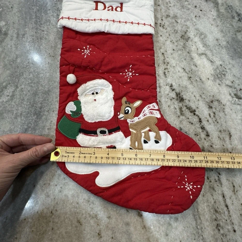 NWT Pottery Barn Kids Quilted Christmas Stocking 